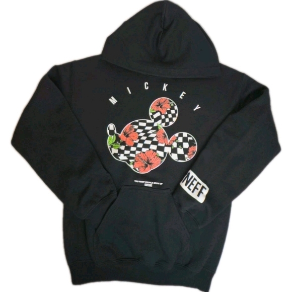 Disney+Neff Mickey Black Pullover Hoodie Size S - Picture 1 of 6